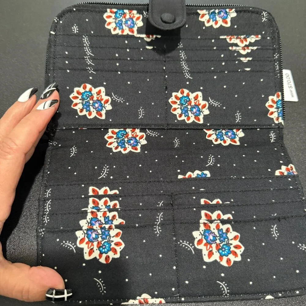 Vera Bradley Moonless Night Large Tab Wallet - Picture 4 of 6